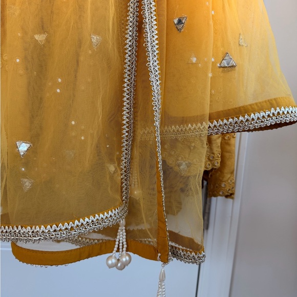 Embellished Yellow Lengha - Picture 3 of 3